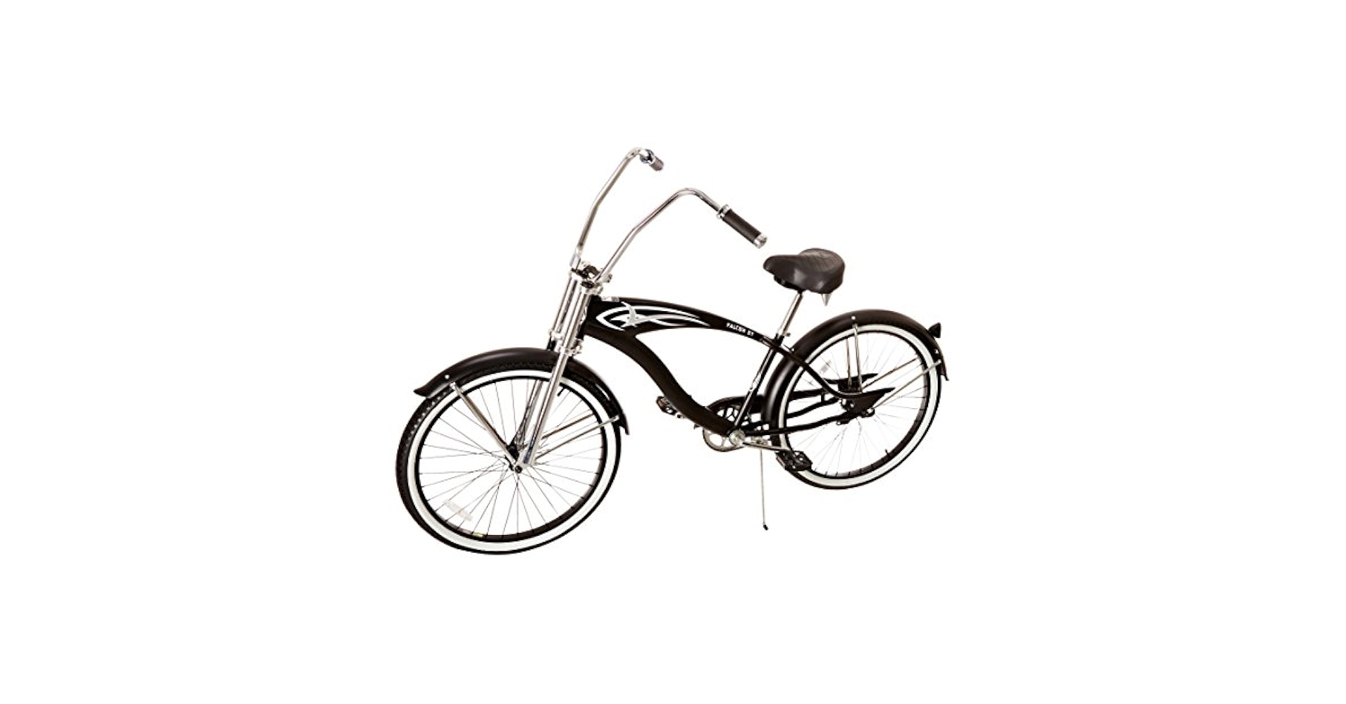 Micargi Falcon GT Cruiser Bicycle, Matte Black, 26-Inch